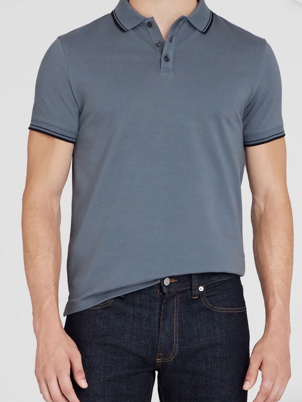 Club Monaco Tipped Collar Cotton Polo